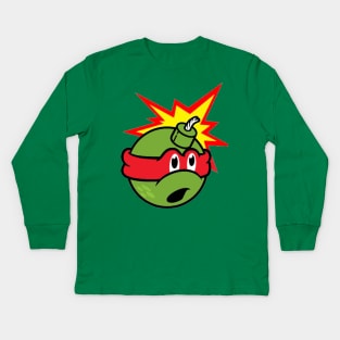 Teenage Mutant Ninja Turtles Bomb Kids Long Sleeve T-Shirt